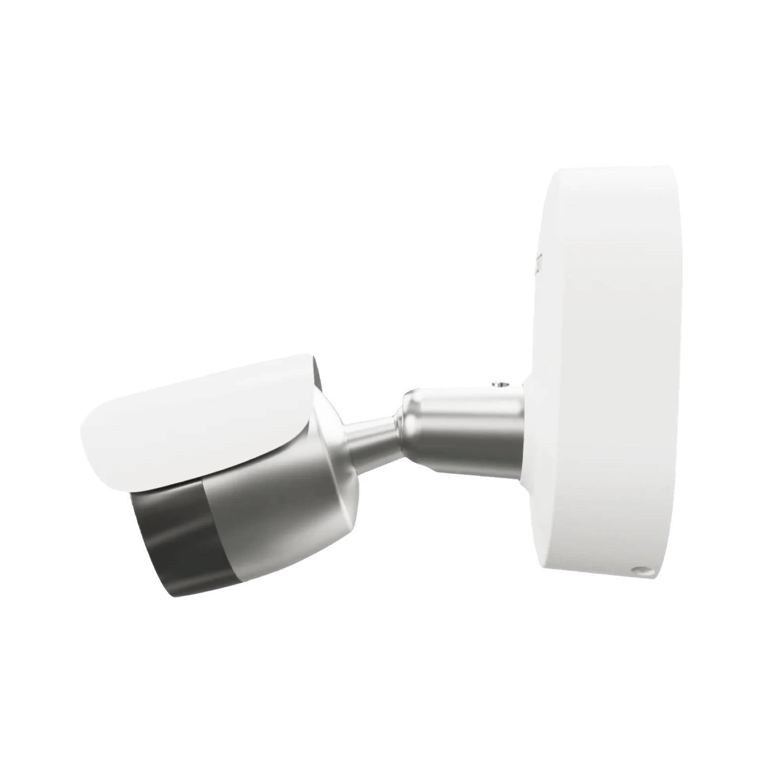 Ulticam IQ 4K UHD Smart Security Camera side profile – weatherproof outdoor WiFi surveillance with AI motion detection and night vision.